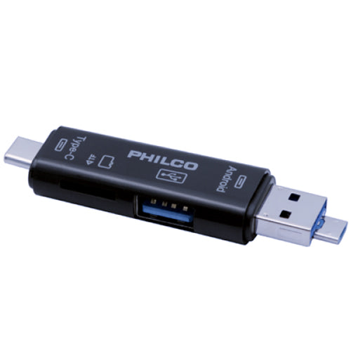 LECTOR MICRO SD/USB 3 EN 1 OTG PHILCO 79144