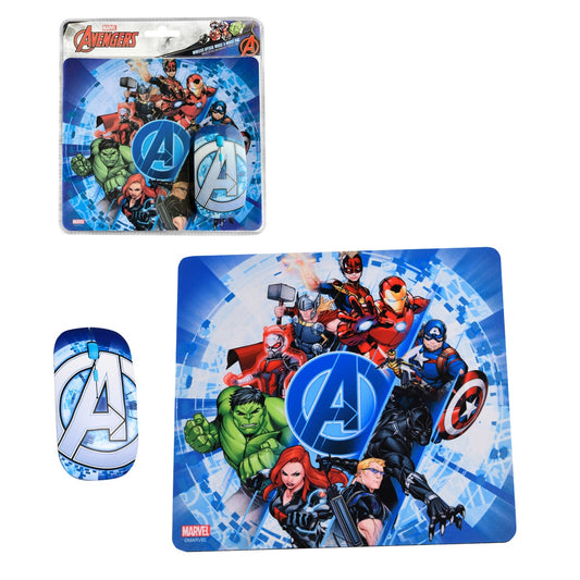 KIT MOUSE INAL Y MOUSE PAD AVENGERS
