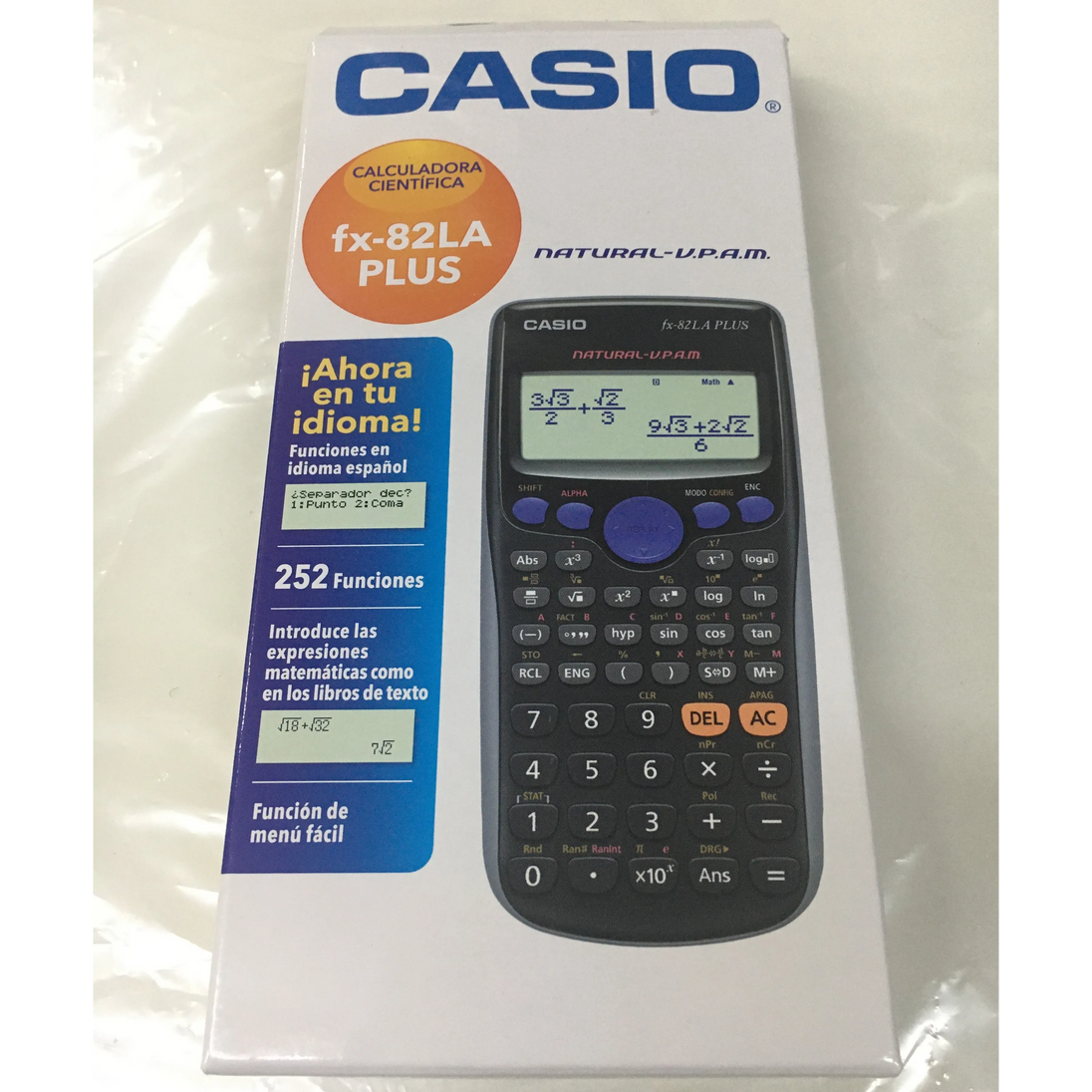 CALCULADORA CASIO CIENTIFICA FX 82 LACW