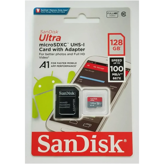 MICRO SD 128GB SANDISK CLASS 10
